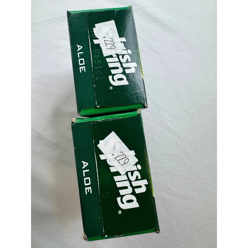 Irish Spring Aloe 3.7 oz Discontinued Older Formula Deodorant Soap Lot of 2